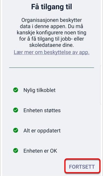 Android - Få tilgang til - Klikk for stort bilde